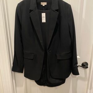 LOFT Black Pantsuit Elegant Business Attire